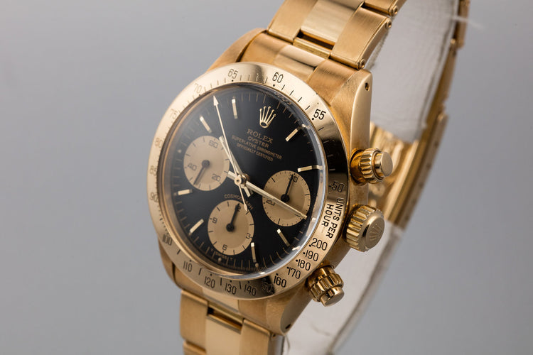 1983 Rolex 18K YG Daytona 6265 with Black Dial