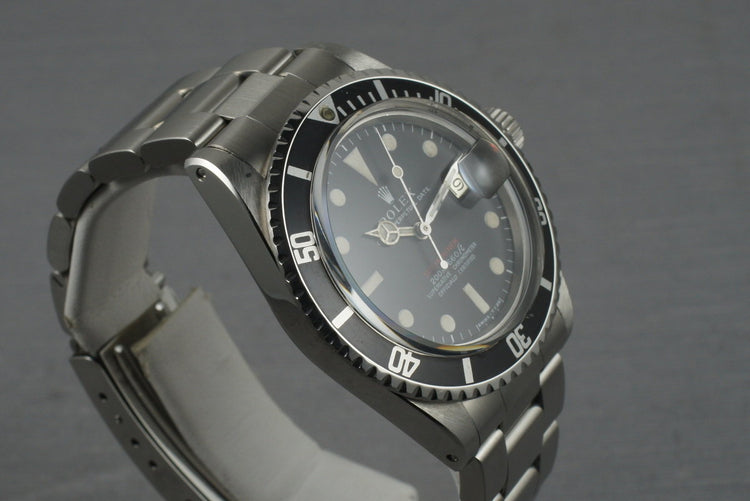 1969 Rolex Red Submariner 1680 Meters First Mark 1 Long F Dial