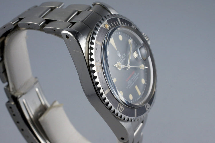 1969 Rolex Red Submariner 1680 Mark I Dial
