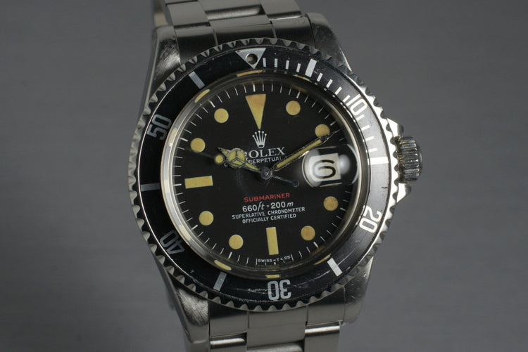 1972 Rolex Red Submariner 1680 with Mark VI Dial