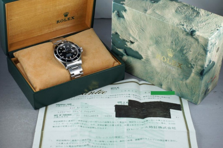 1991 Rolex Submariner 16610 with Box and Papers