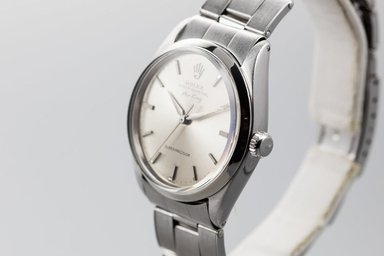 1964 Rolex Air-King 5500 with SWISS only Silver Dial
