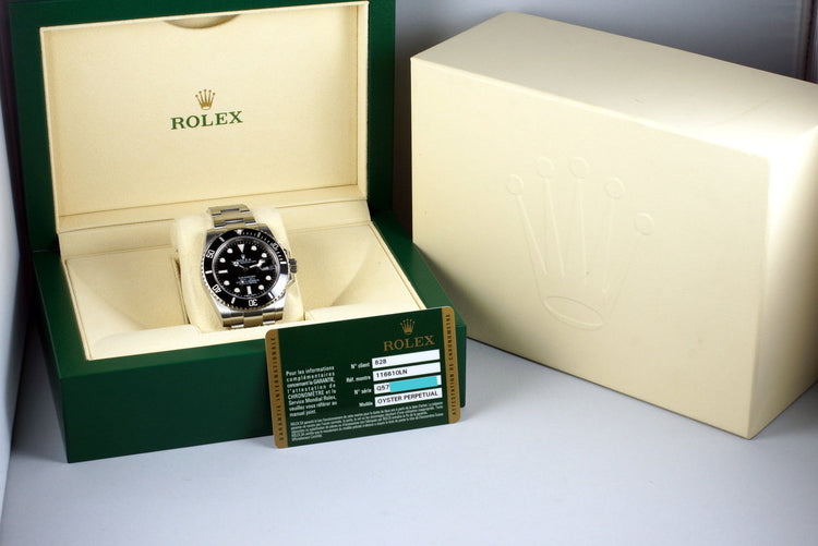 2011 Rolex Ceramic Submariner 116610 with Box and Papers