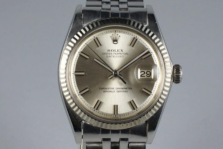1968 Rolex DateJust 1601 Silver ‘Wide Boy’ Dial