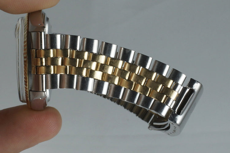 1971 Rolex Two Tone DateJust 1601 Champagne ‘Wide Boy’ Dial