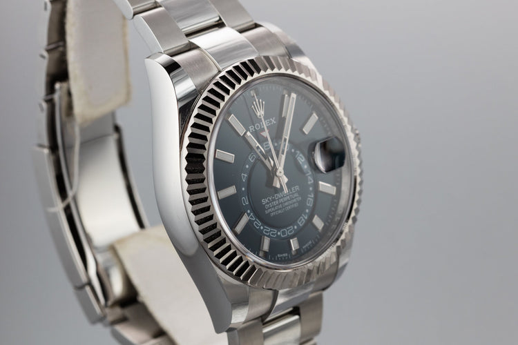 2018 Rolex Sky-Dweller 326934 Blue Dial with Box and Papers
