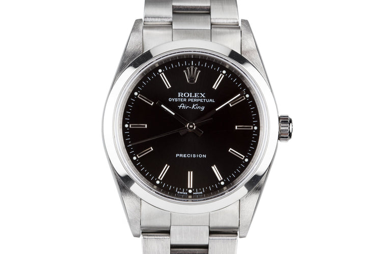 2000 Rolex Air-King 14000 Black Dial