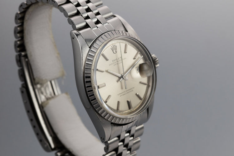 1968 Rolex DateJust 1603 with No Lume Silver Dial