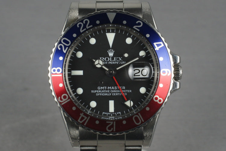 1970 Rolex GMT 1675 Luminova Rolex Replacement Service Dial