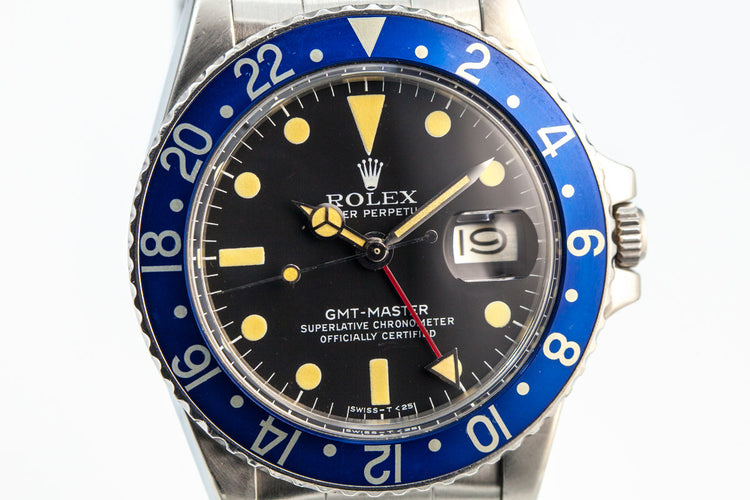 1978 Rolex GMT 1675 Blueberry