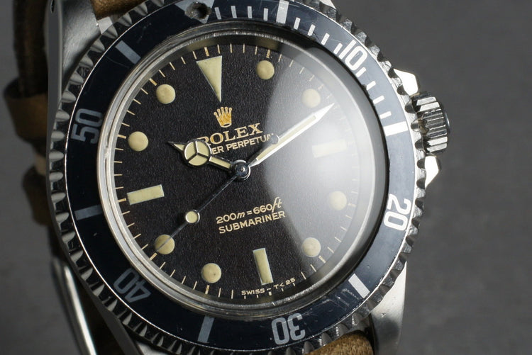 1966 Rolex Submariner 5513 with Gilt Bart Simpson Dial
