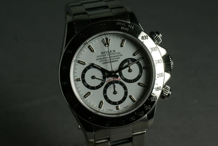 Rolex SS Zenith Daytona 16520 inverted 6 dial