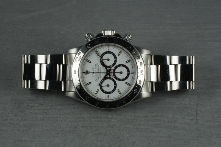 Rolex Zenith Daytona 16520 Inverted 6 white dial