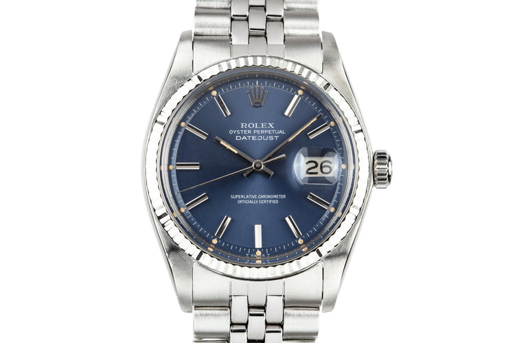 1972 Rolex DateJust 1601 Blue Dial