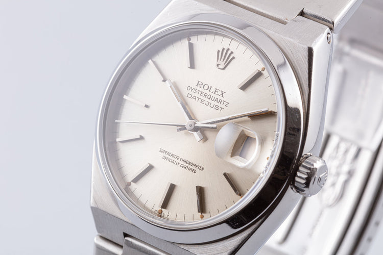 1979 Rolex OysterQuartz DateJust 17000 Silver Dial