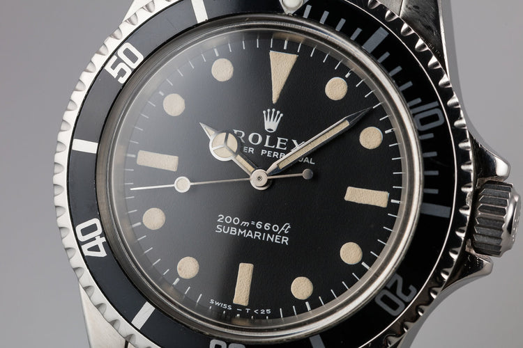 1967 Rolex Submariner 5513 with Meters First Dial