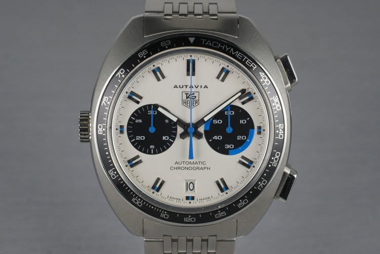 2004 Tag Heuer Autavia CY2110 White Dial with Box and Papers