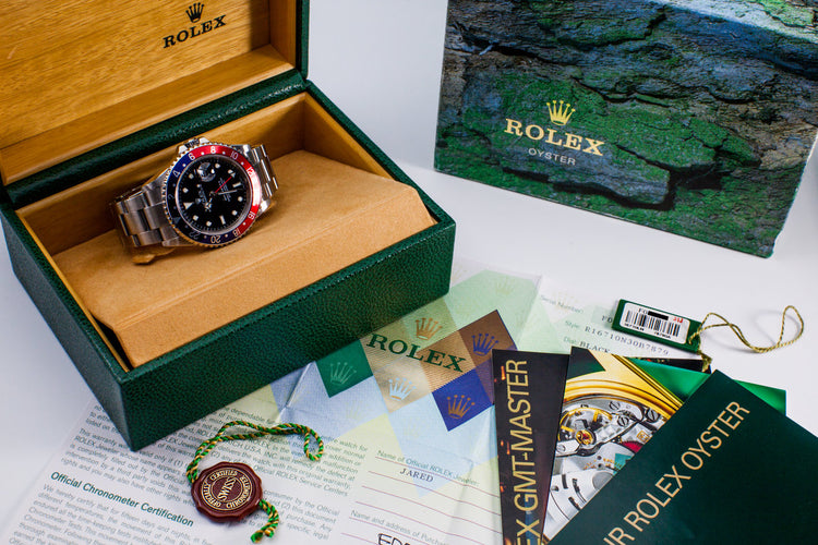 2003 Rolex GMT II 16710 with Box and Papers