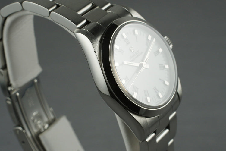 1997 Rolex MidSize Oyster Perpetual 67480 with White Roman Dial