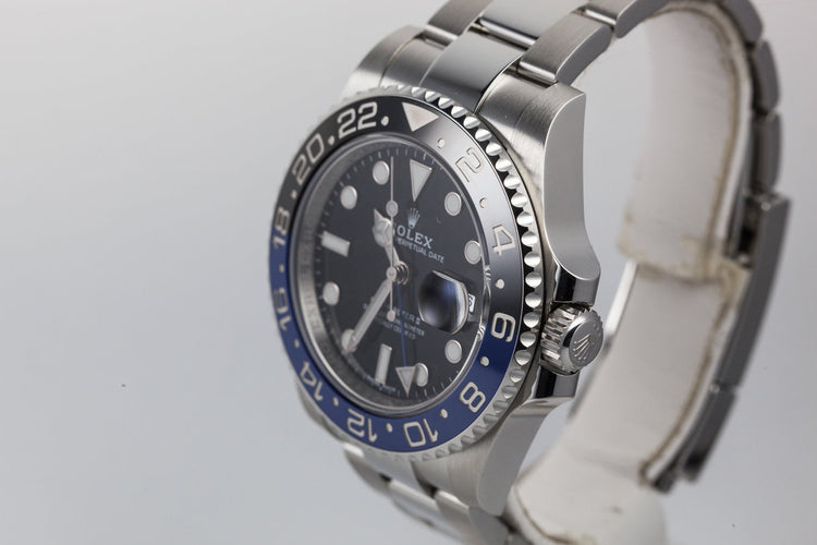 2017 Rolex GMT-Master 116710 BLNR "Batman" with Box and Papers