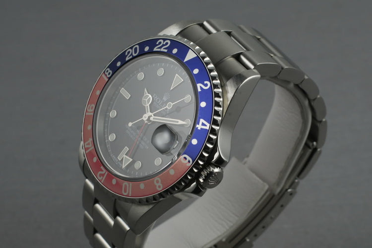 2005 Rolex GMT 16710 D serial with Stick Dial