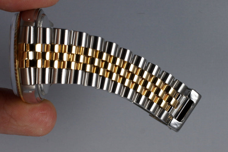 1985 Rolex Two Tone DateJust 16013 Gray Arabic Computer Dial