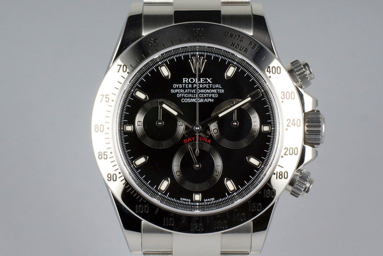 2013 Rolex Daytona 116520 Black Dial with Box and Papers