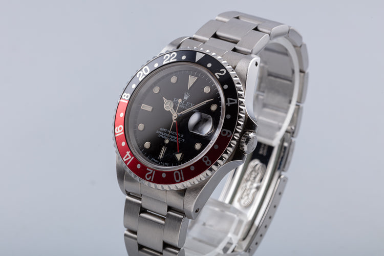 1995 Rolex GMT Master II 16710 "Coke" Bezel with Caseback Sticker
