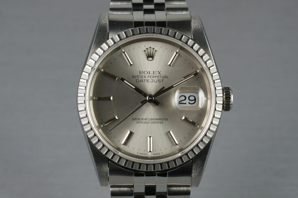 Stien Markér Becks HQ Milton - 1989 Rolex DateJust 16220, Inventory #3007, For Sale