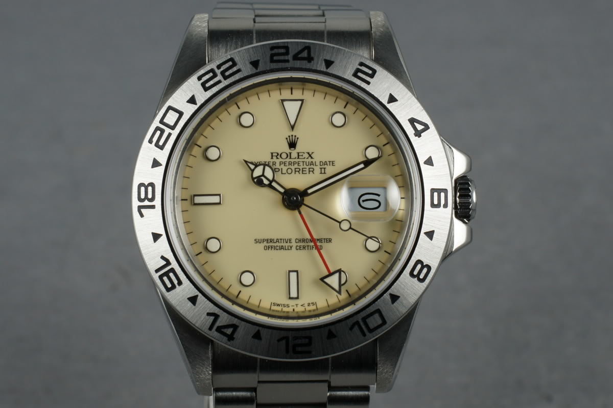 HQ Milton 1985 Rolex Explorer II Ref. 16550 Cream Rail Dial with