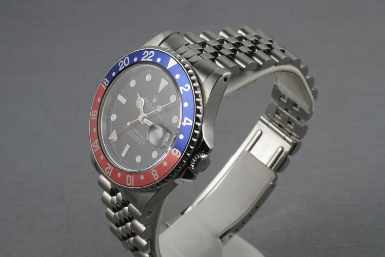 Rolex GMT 16710 on a Jubilee