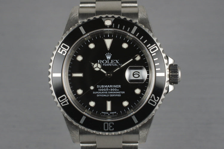 2002 Rolex Submariner 16610
