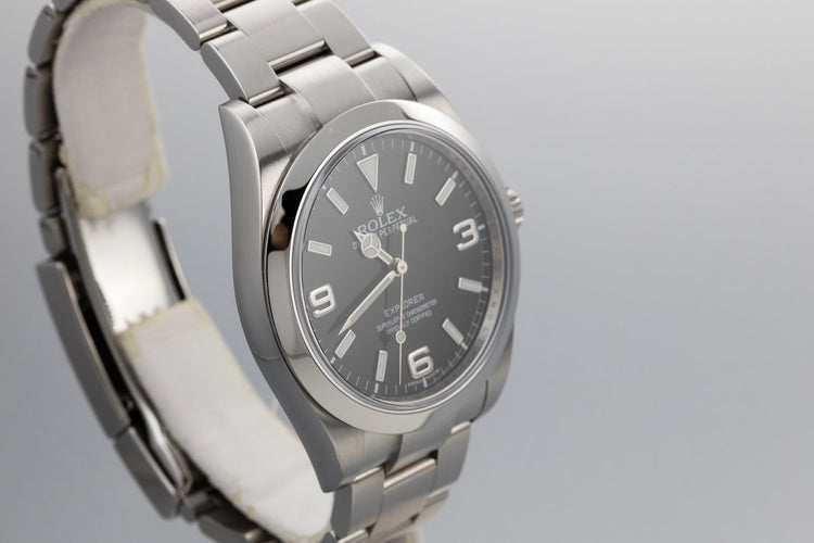 2017 Rolex 39mm Explorer 214270 with Box and Papers