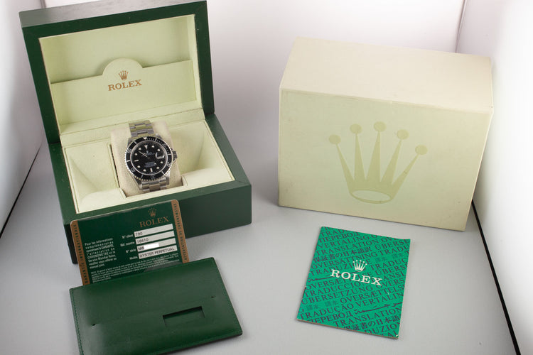 2007 Rolex Submariner 16610 with Box and Papers
