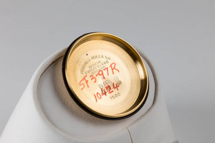 1980 Rolex 14K YG Date 1503 Silver Dial with Box