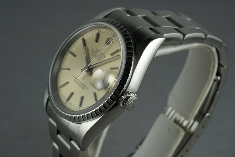 1993 Rolex DateJust 16220 with Box and Papers