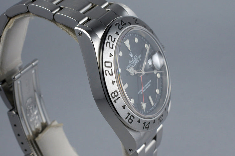 1999 Rolex Explorer II 16570 Black Dial with RSC Papers