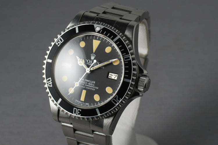 Rolex Sea Dweller 1665 with creamy luminous
