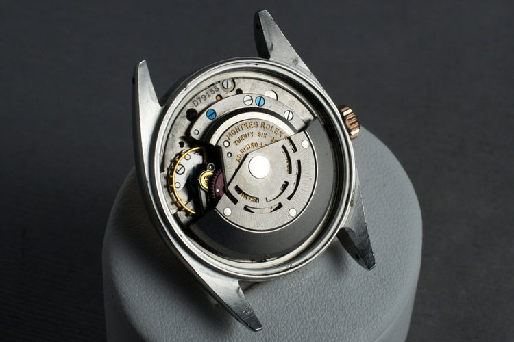 1966 Rolex DateJust 1601 Rose Gold and Stainless Steel