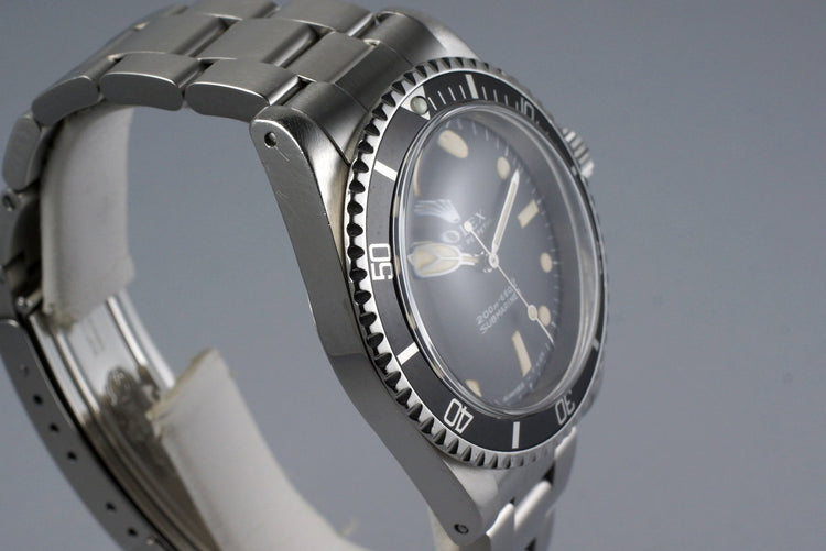 1967 Rolex Submariner 5513 Meters First with RSC Papers