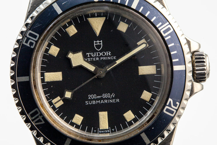 1981 Tudor Submariner 94010 Black Snowflake Dial