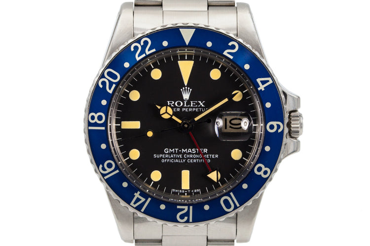 1978 Rolex GMT 1675 Blueberry
