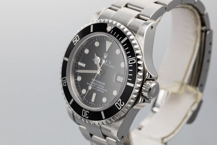 1999 Rolex Sea-Dweller 16600 with SWISS Only Dial