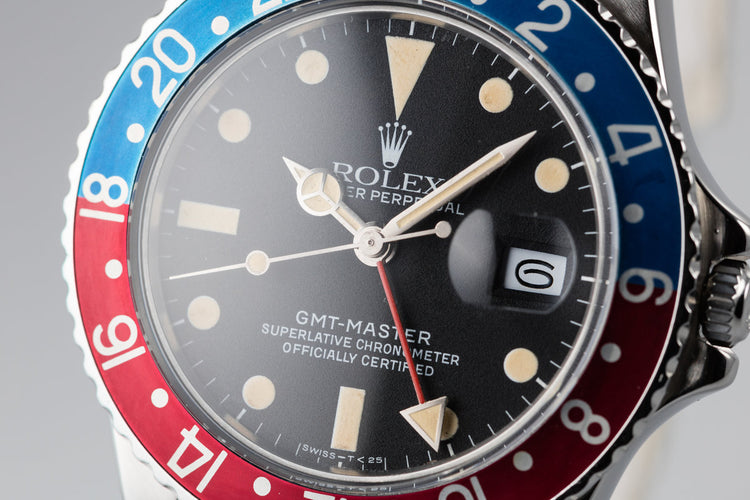 1982 Rolex GMT-Master 16750 Matte Dial "Pepsi" with Box and Papers