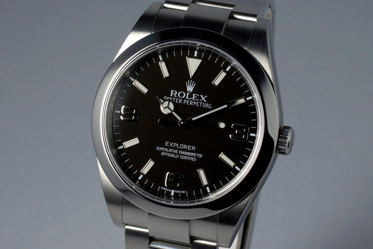 2012 Rolex Explorer 214270 with Box and Papers