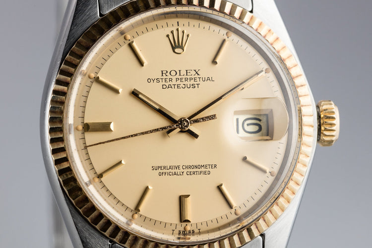 1978 Rolex Two-Tone DateJust 1601 with Matte Champagne Dial