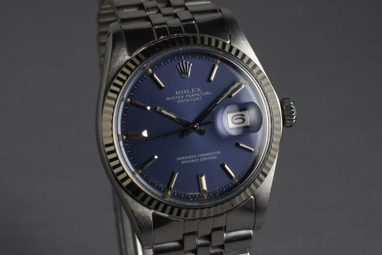 1972 Rolex DateJust 1601 Blue Sigma Dial