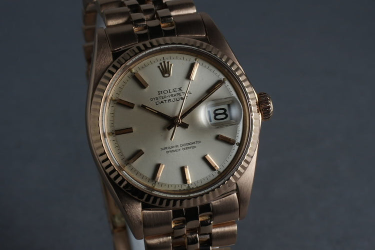 1967 Rolex Datejust 1601 Rose Gold