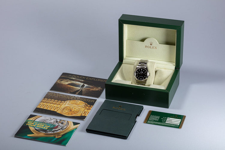 2009 Rolex Explorer 114270 with Box & Card