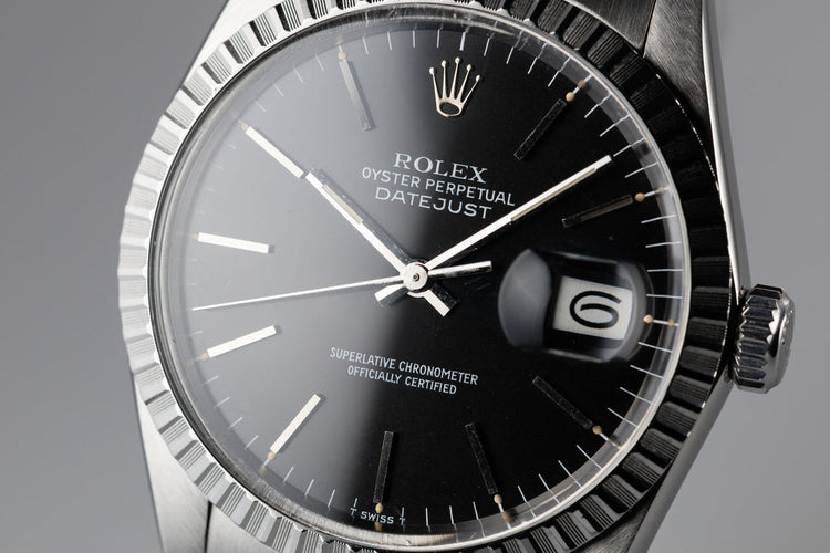 1983 Rolex DateJust 16030 black dial with Box and Papers